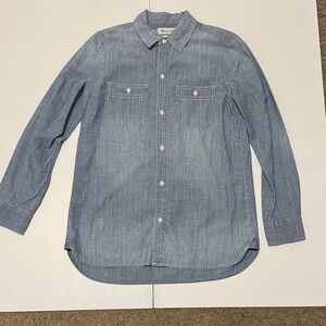 Madewell Blue Button Down Shirt Small